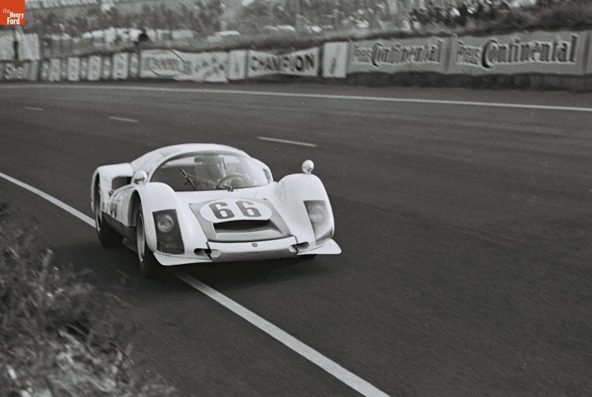 Porsche 906 Driven by Gerhard Koch and Christian Poirot in the 24 Heures du Mans (24 Hours of Le Mans) Race, June 1967