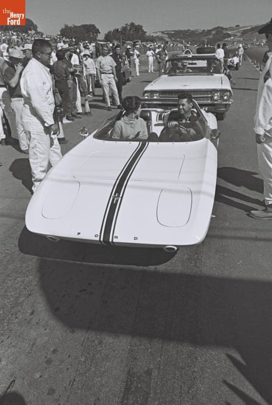 Ford Mustang I Experimental Sports Car at Pacific Grand Prix, Laguna Seca, October 1962