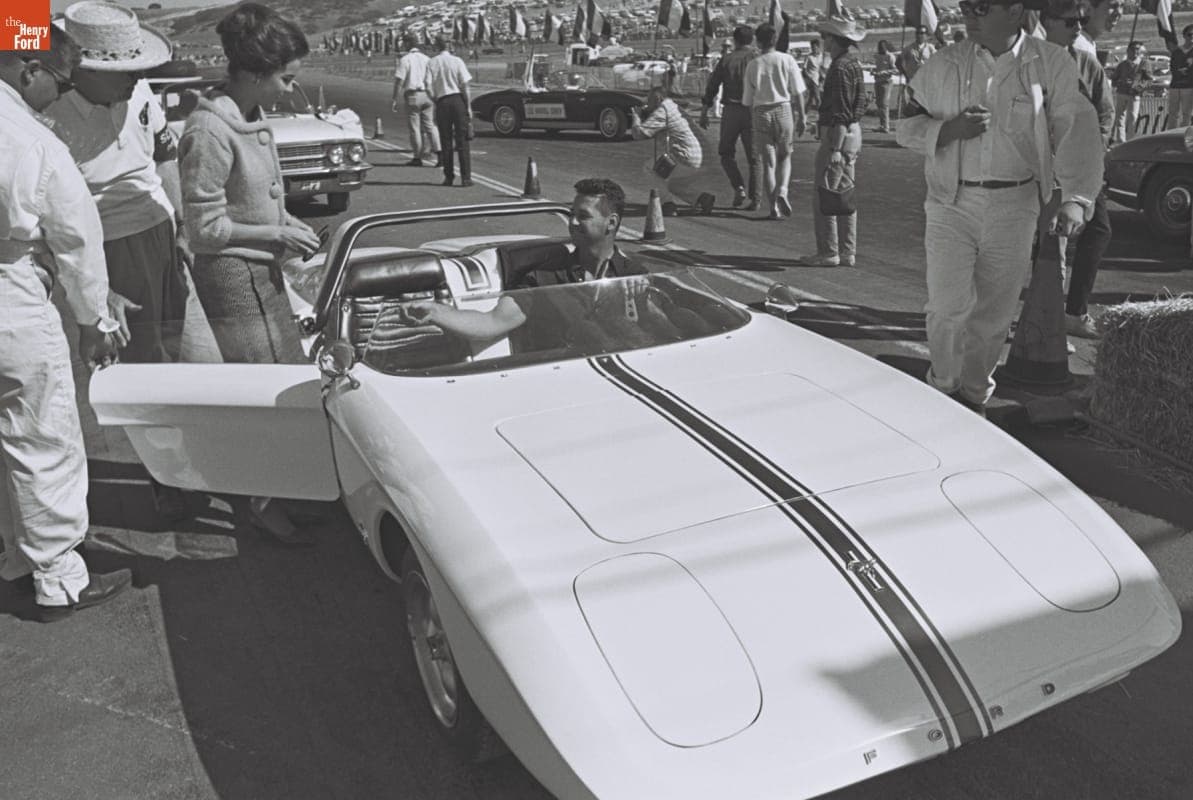 Ford Mustang I Experimental Sports Car at Pacific Grand Prix, Laguna Seca, October 1962