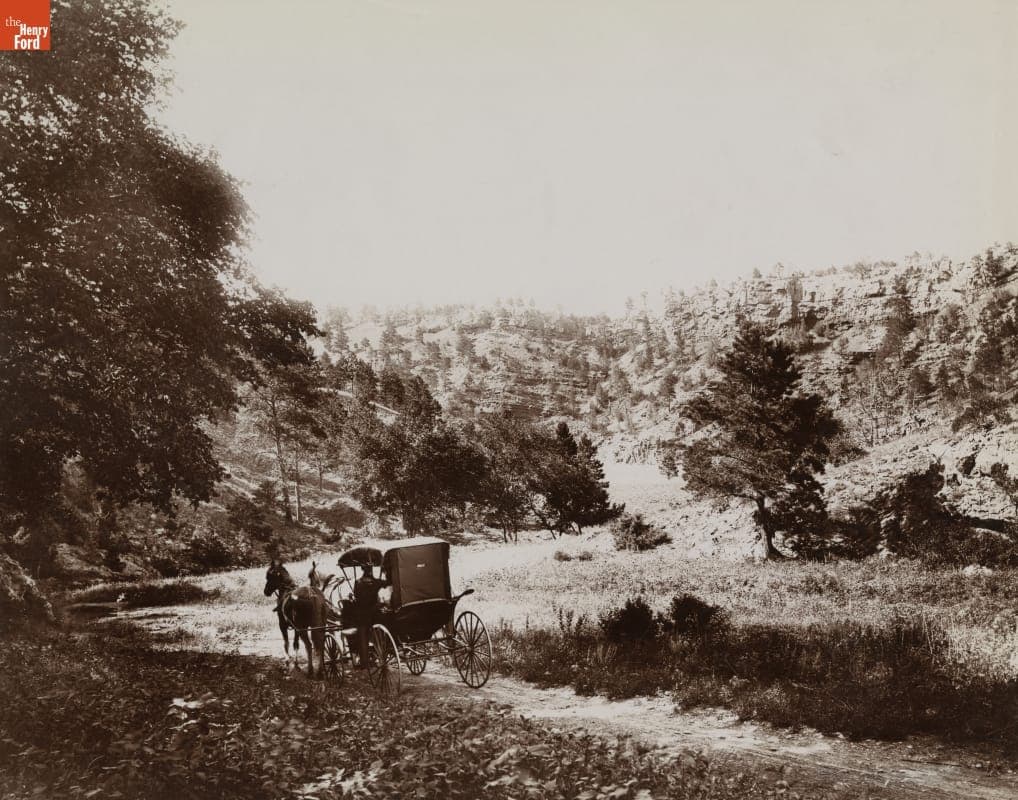 Carriage Driving through South Dakota Hills, circa 1910