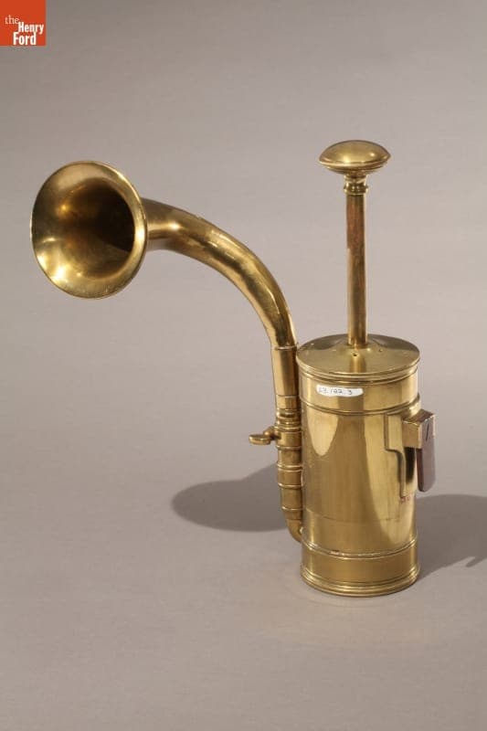 Brass Automobile Air Horn, 1900-1920