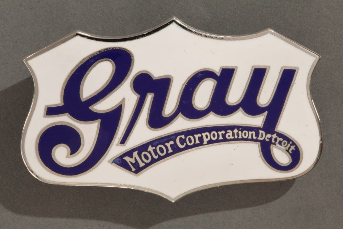 Gray Automobile Emblem, circa 1930