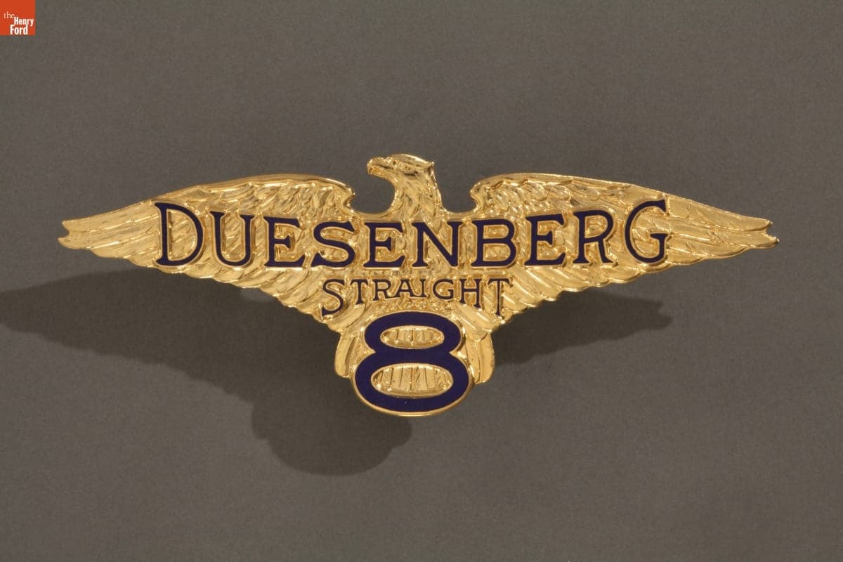 Duesenberg Automobile Emblem, circa 1930