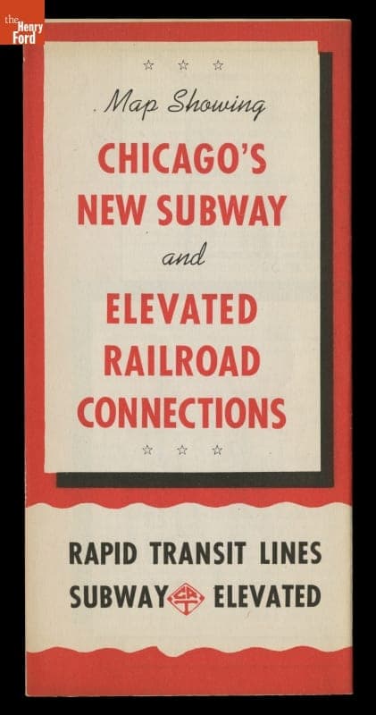 "Map Showing Chicago's New Subway and Elevated Road Connections," circa 1940
