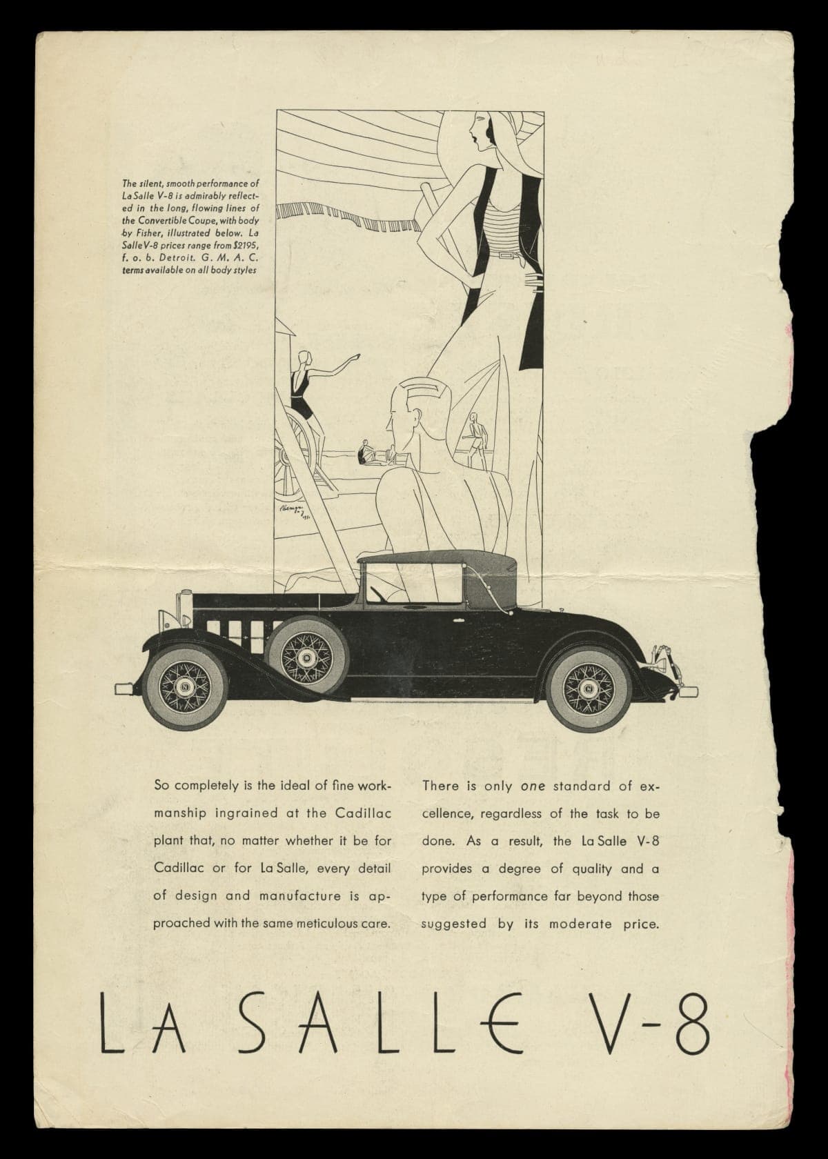 1927 LaSalle V-8 Advertisement