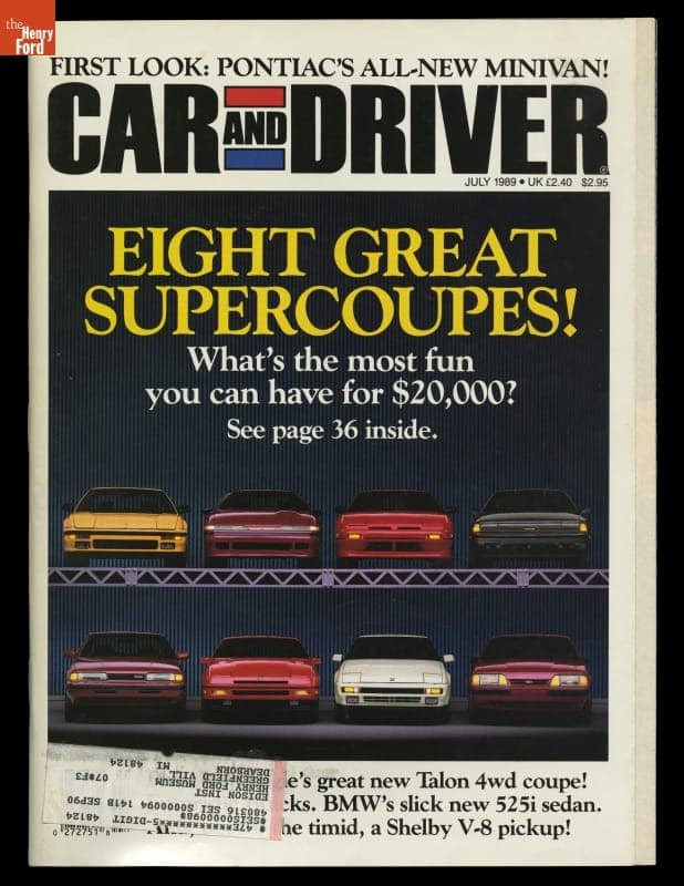 "Car and Driver," July 1989