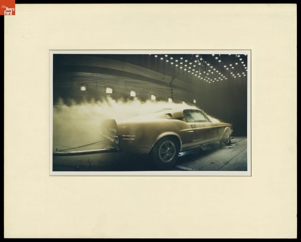 Shelby Mustang GT 500 Being Tested in a Wind Tunnel, 1967