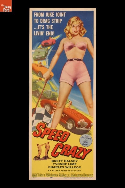 Movie Poster, "Speed Crazy," 1959