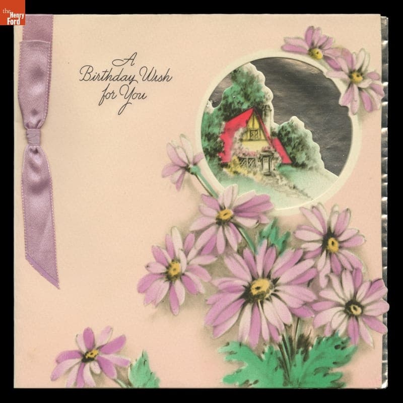 Birthday Card from John Weeks to Henry Ford, 1939