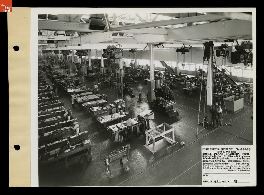 Ford Rouge Plant Tool and Die Building, December 27, 1938