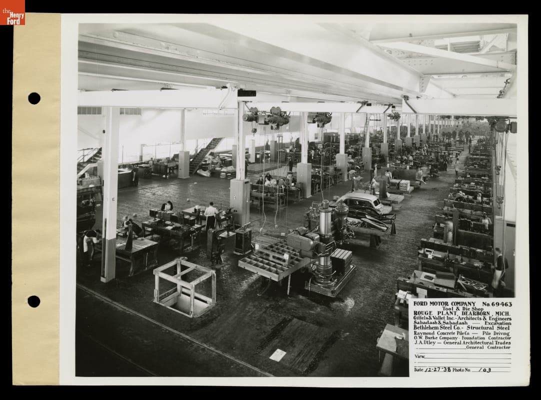 Ford Rouge Plant Tool and Die Building, December 27, 1938
