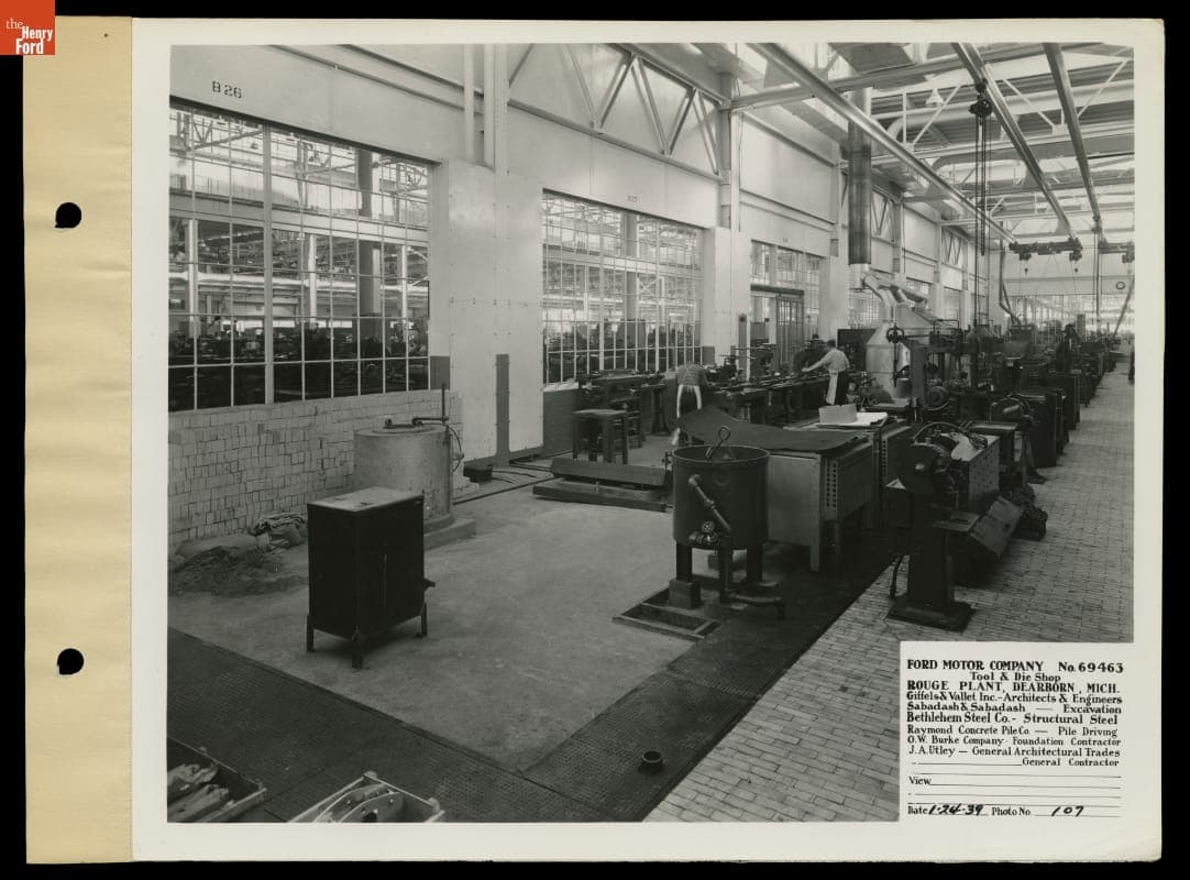 Ford Rouge Plant Tool and Die Building, January 24, 1939