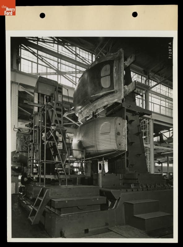 Cutting Roof Panels at Ford Rouge Plant Tool and Die Building, January 10, 1939
