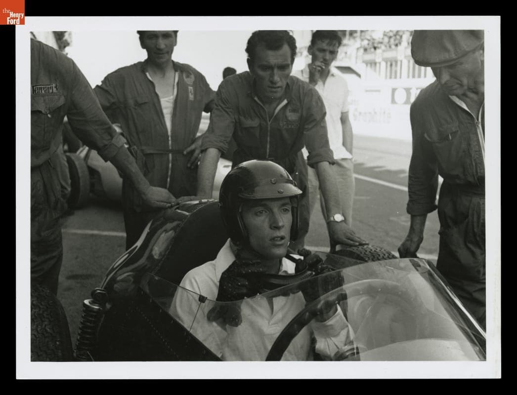 Dan Gurney in Ferrari for First Race at Rheims, France, July 5, 1959
