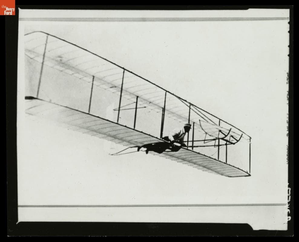 Wilbur Wright Piloting the 1902 Glider, Kill Devil Hills, North Carolina, October 10, 1902