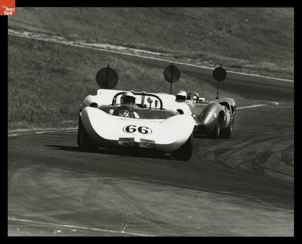 Jim Hall Driving Chaparral 2 at SCCA Laguna Seca Races, May 9, 1965