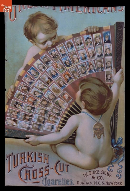 Advertising Poster for Turkish Cross-Cut Cigarettes, W. Duke, Sons & Company, circa 1885