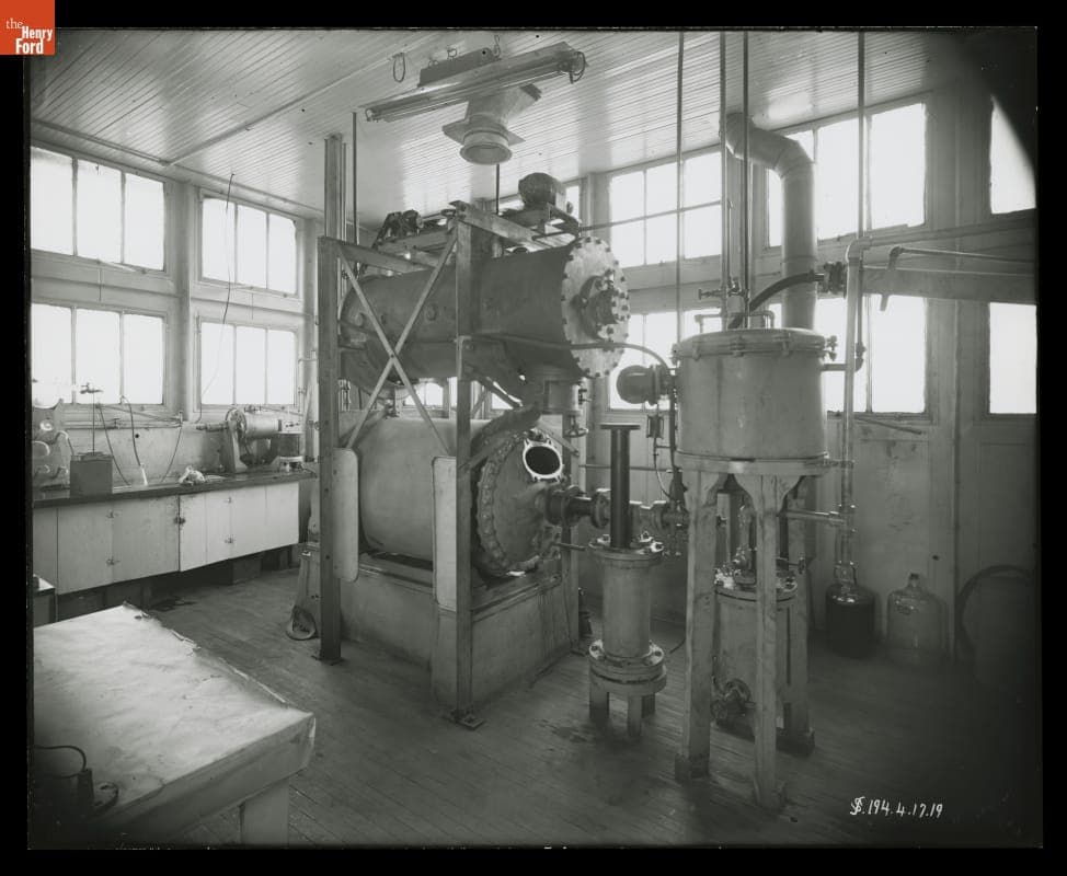 Alcohol Fuel Experimental Equipment, Henry Ford and Son Laboratories, Dearborn, Michigan, 1919