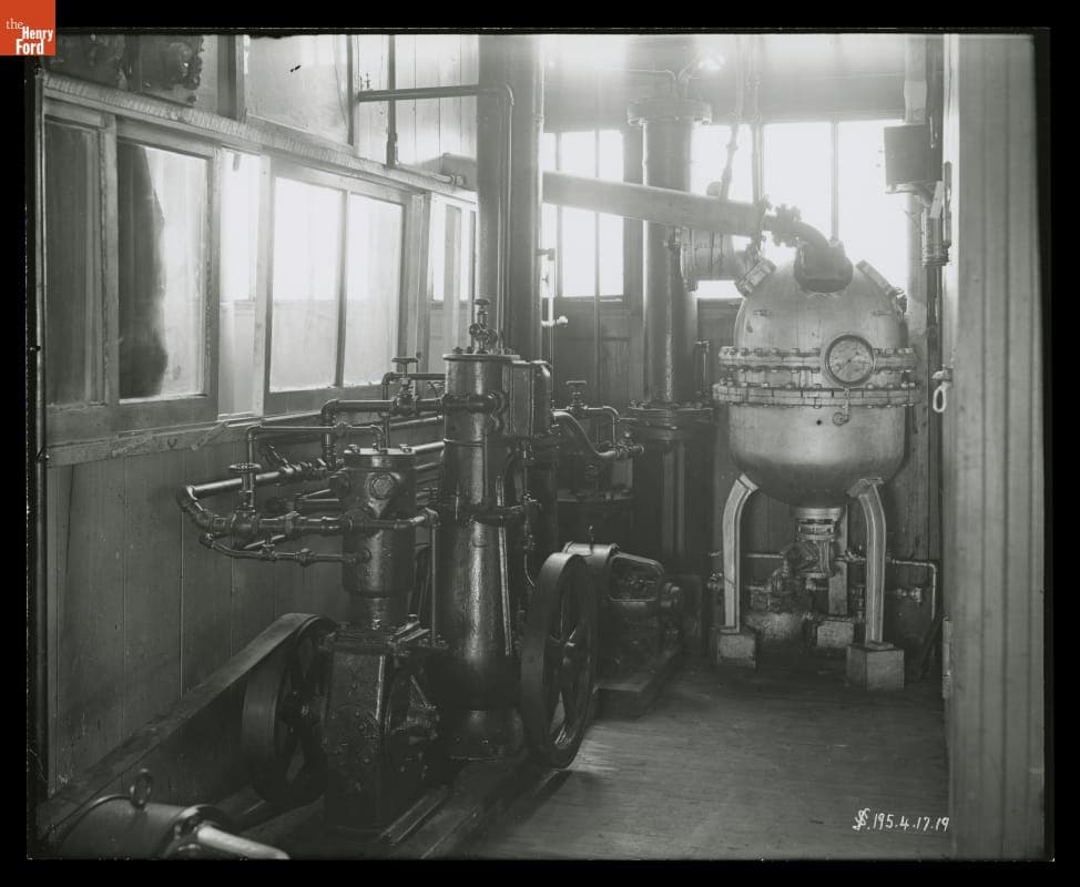 Alcohol Fuel Experimental Equipment, Henry Ford and Son Laboratories, Dearborn, Michigan, 1919