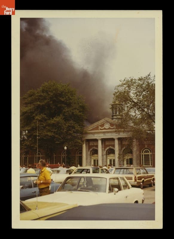 Fire at Henry Ford Museum, August 9, 1970