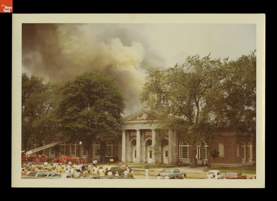Fire at Henry Ford Museum, August 9, 1970