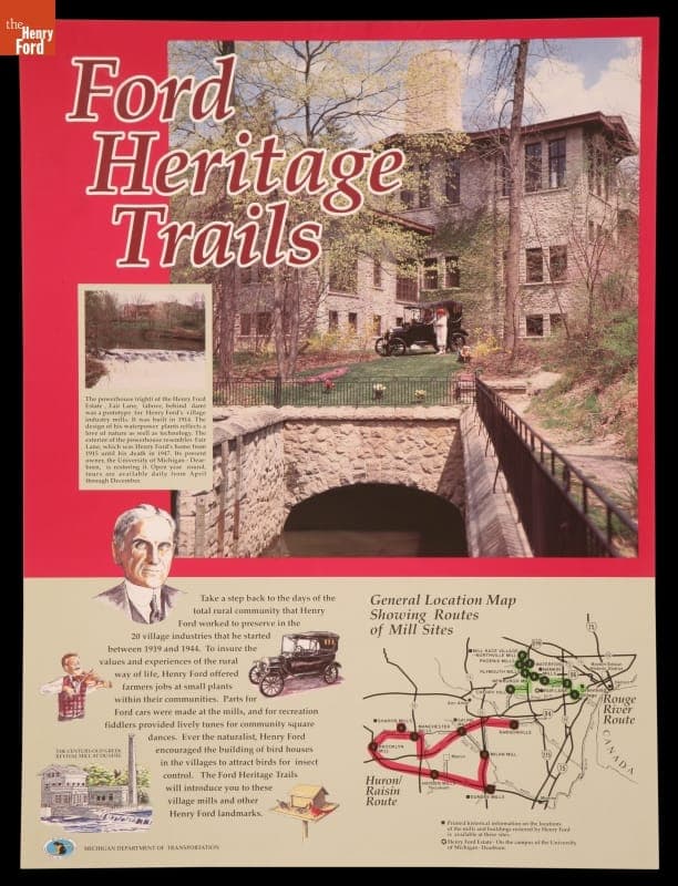Advertising Poster, "Ford Heritage Trails," 1989