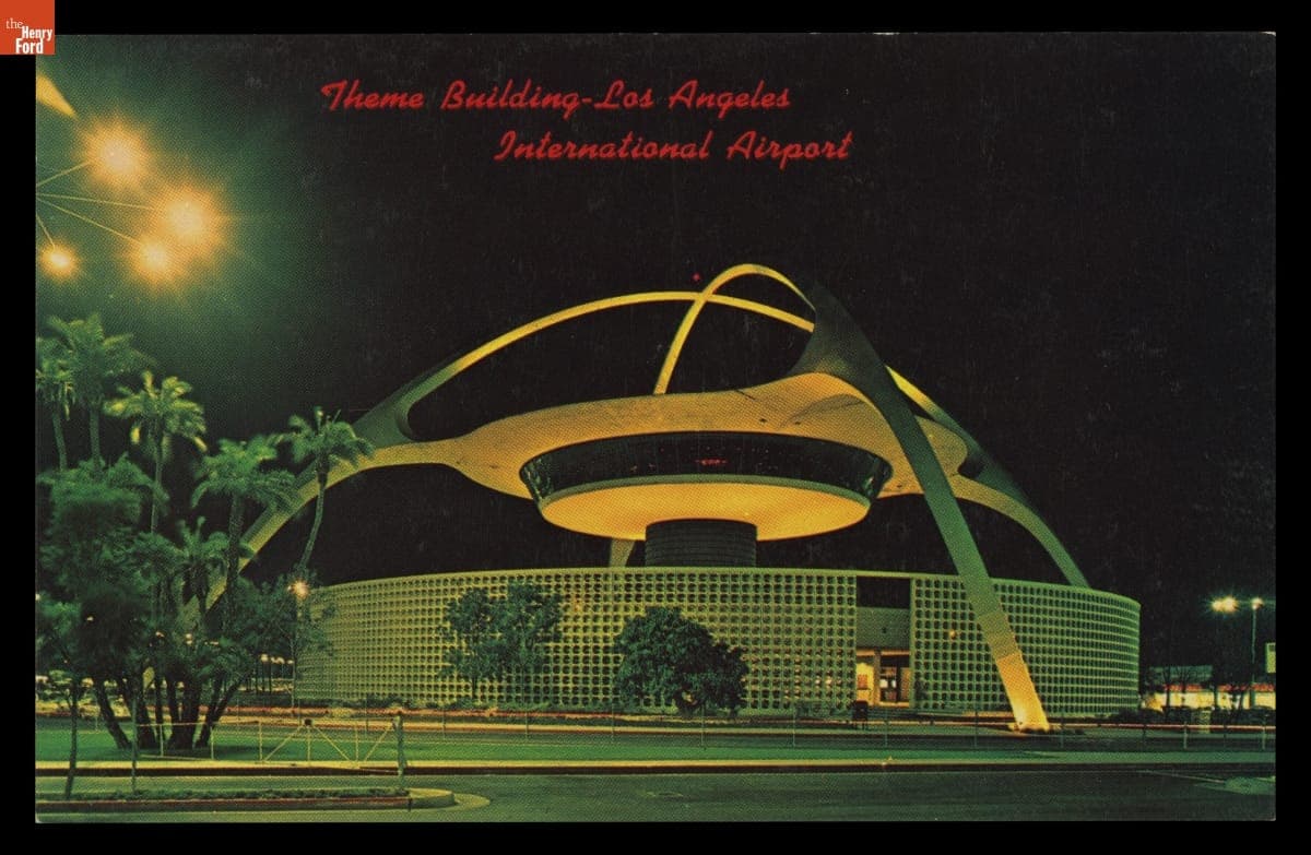 Postcard, "Theme Building, Los Angeles International Airport," 1961
