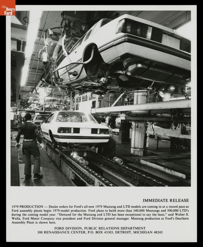 1979 Mustang Production at Ford's Dearborn Assembly Plant