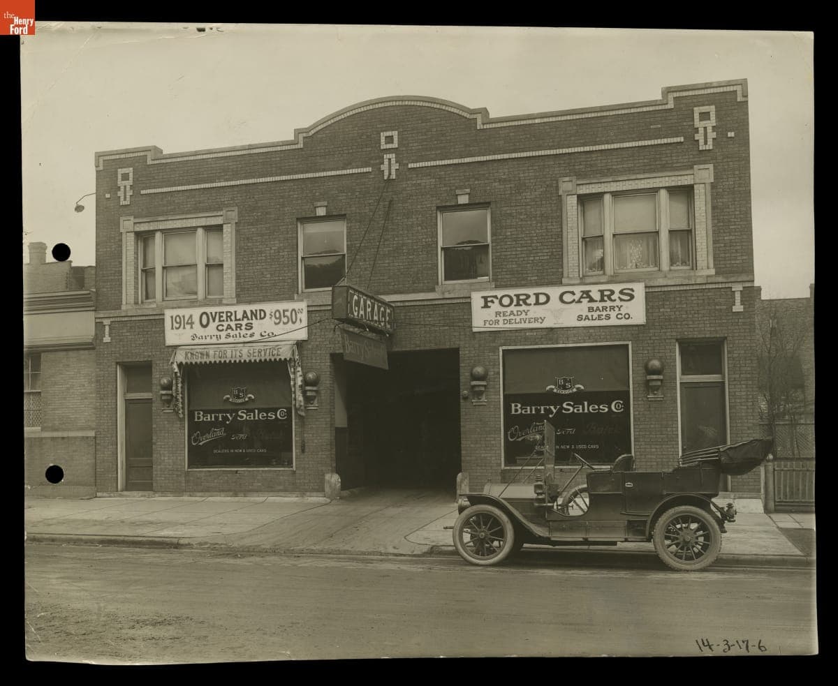Barry Sales Co. Automobile Dealership, Chicago, Illinois, 1914