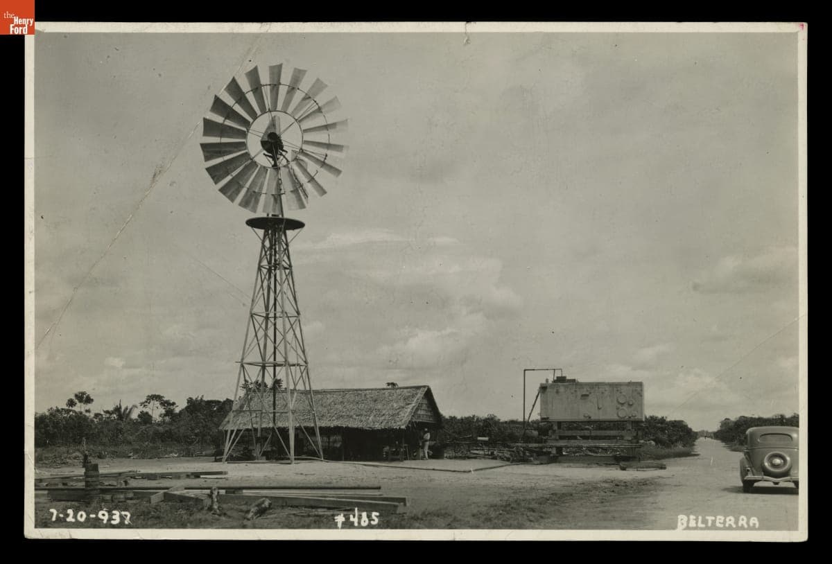 Windmill at Belterra, Brazil, 1937