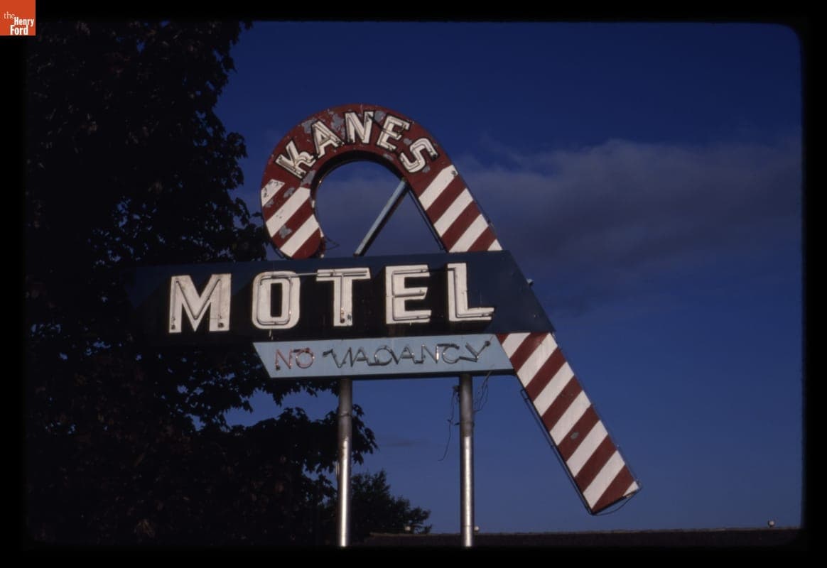 Kane's Motel Sign, Bellevue, Washington, 1980