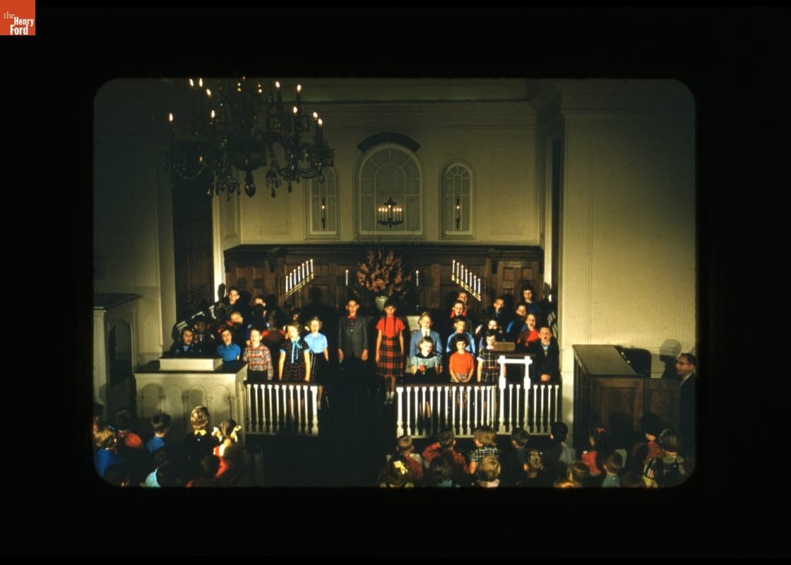 NBC "Today" Show Broadcast from Martha-Mary Chapel in Greenfield Village, October 25, 1955