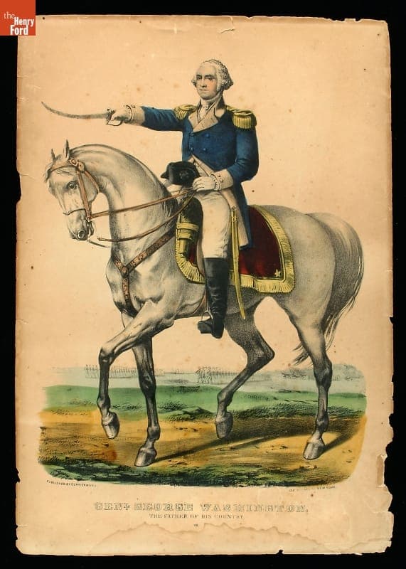 Lithograph, "General George Washington, The Father of His Country," circa 1865
