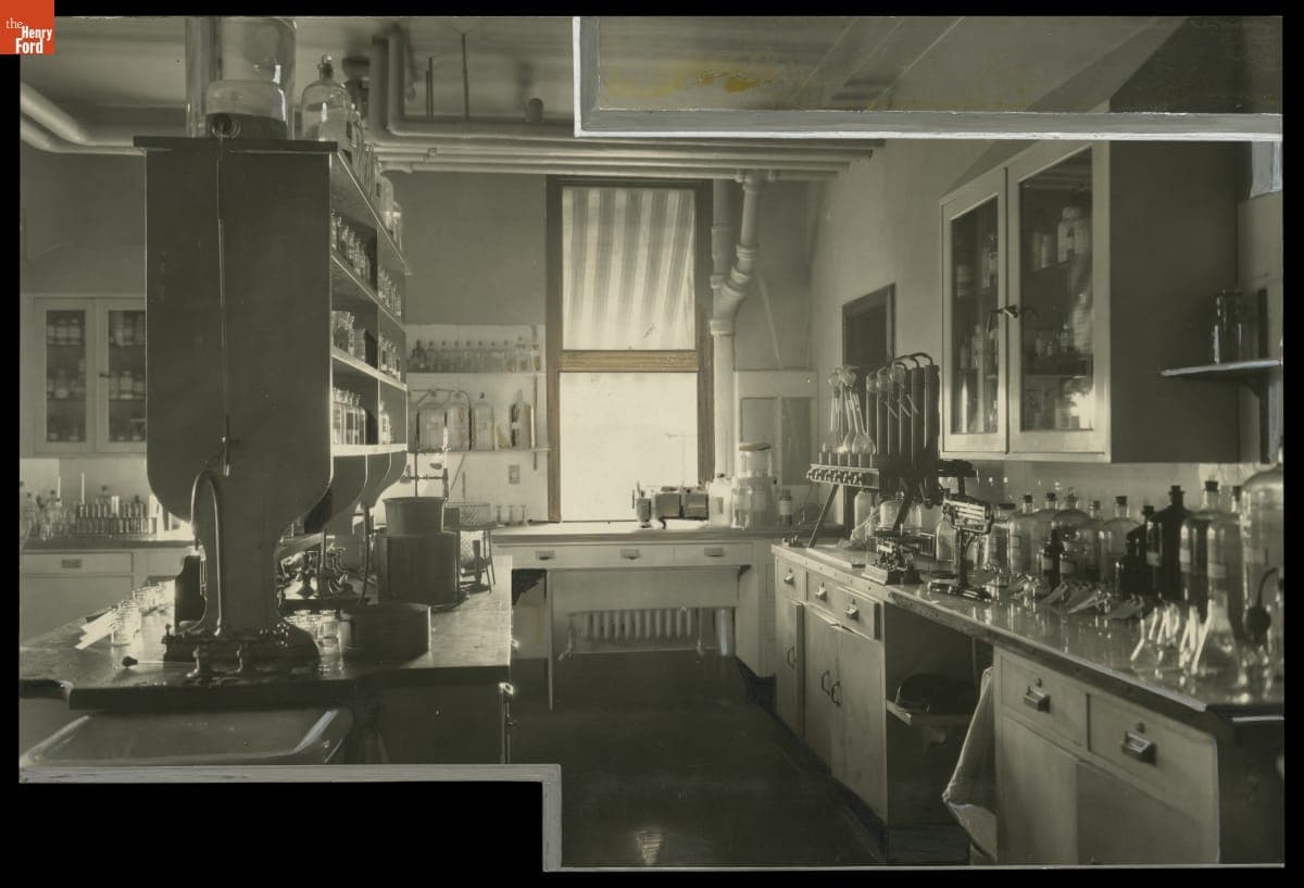 Laboratory at Henry Ford Hospital, Detroit, Michigan, circa 1922