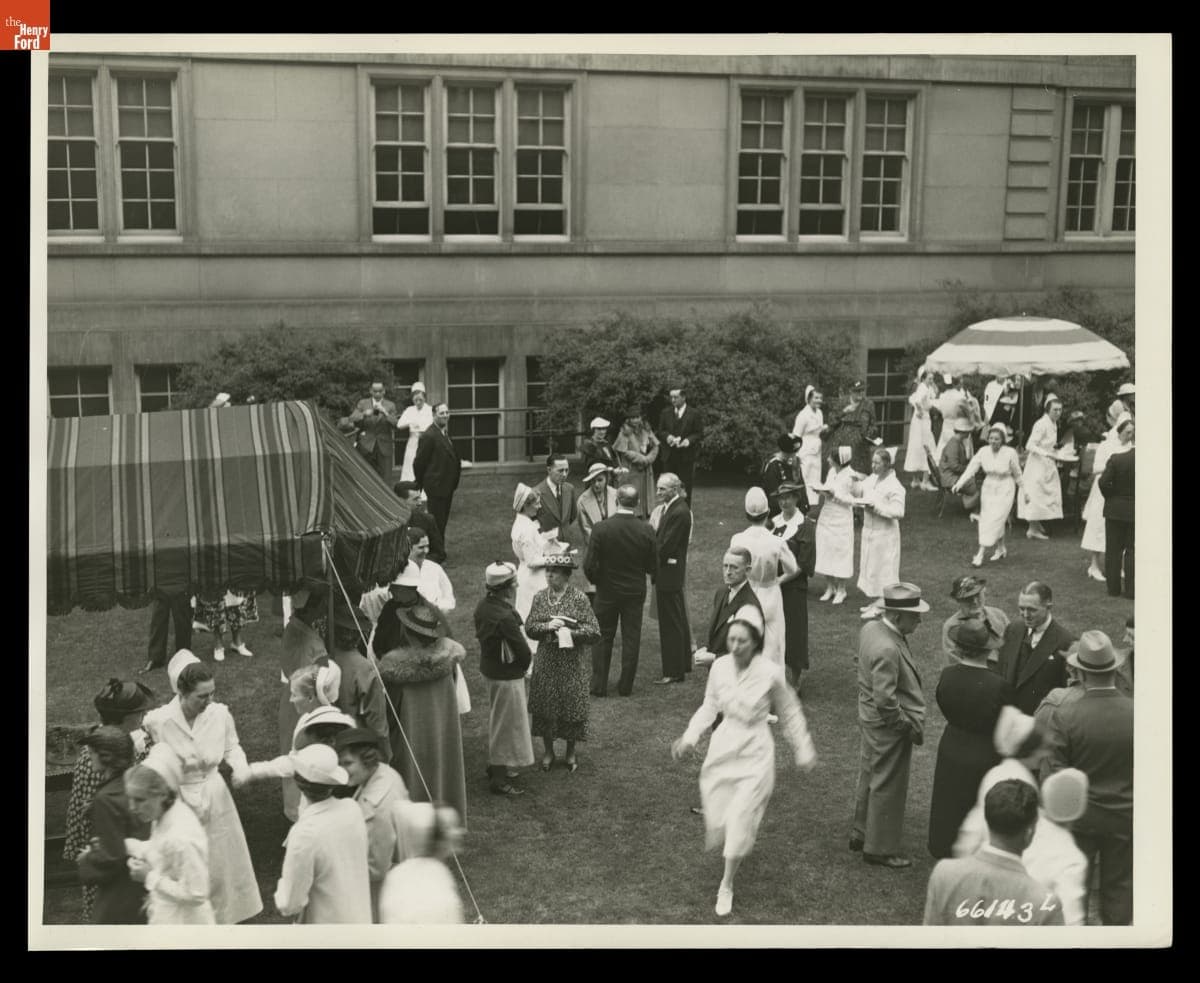 Lawn Party after Graduation Ceremony for Henry Ford Hospital School of Nursing, Detroit, Michigan, May 1936