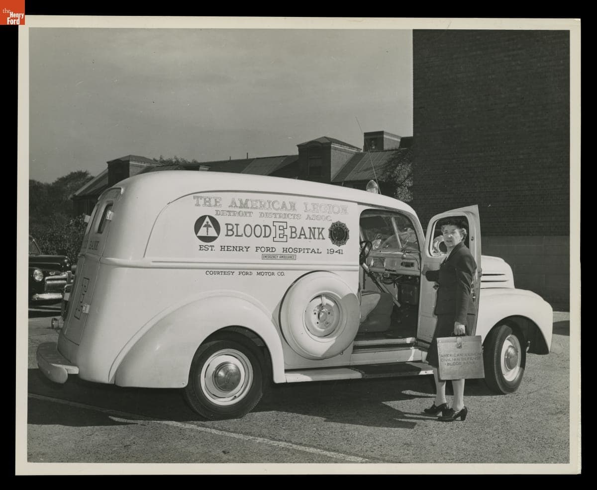 Ford Truck Used by the American Legion Blood Bank, September 1944