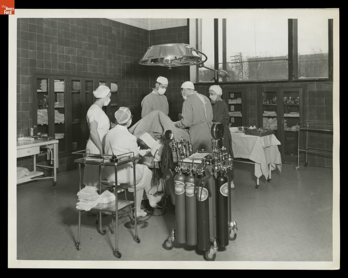 Operating Room at Henry Ford Hospital, Detroit, Michigan, November 1946
