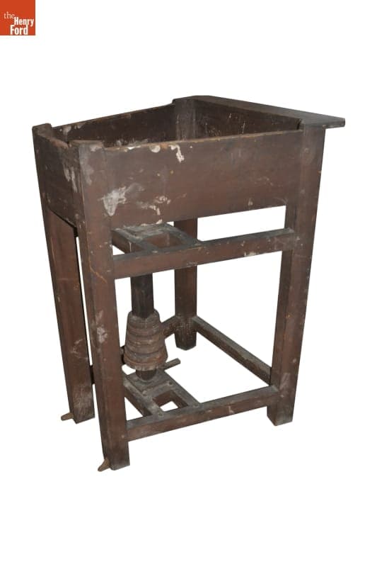 Potter's Wheel, Used by Josiah Spode, Stoke-upon-Trent, England, circa 1780