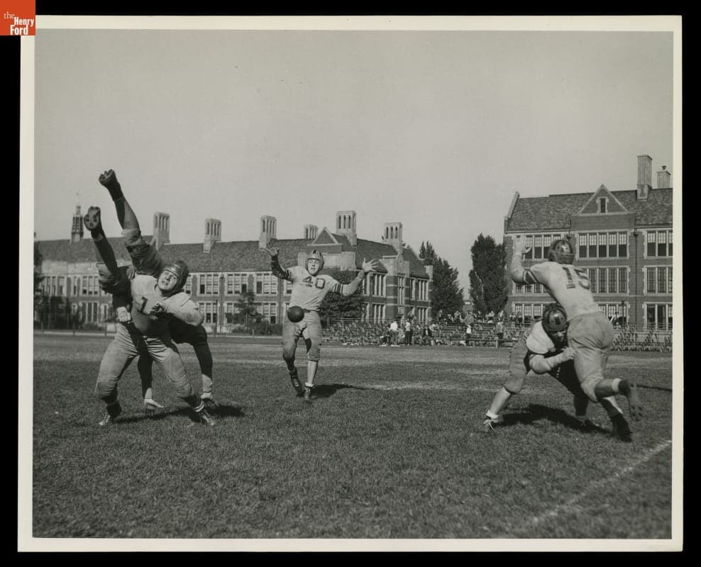 Advertising Photograph for the Detroit Catholic Central versus Boys Town Football Game on October 22, 1944