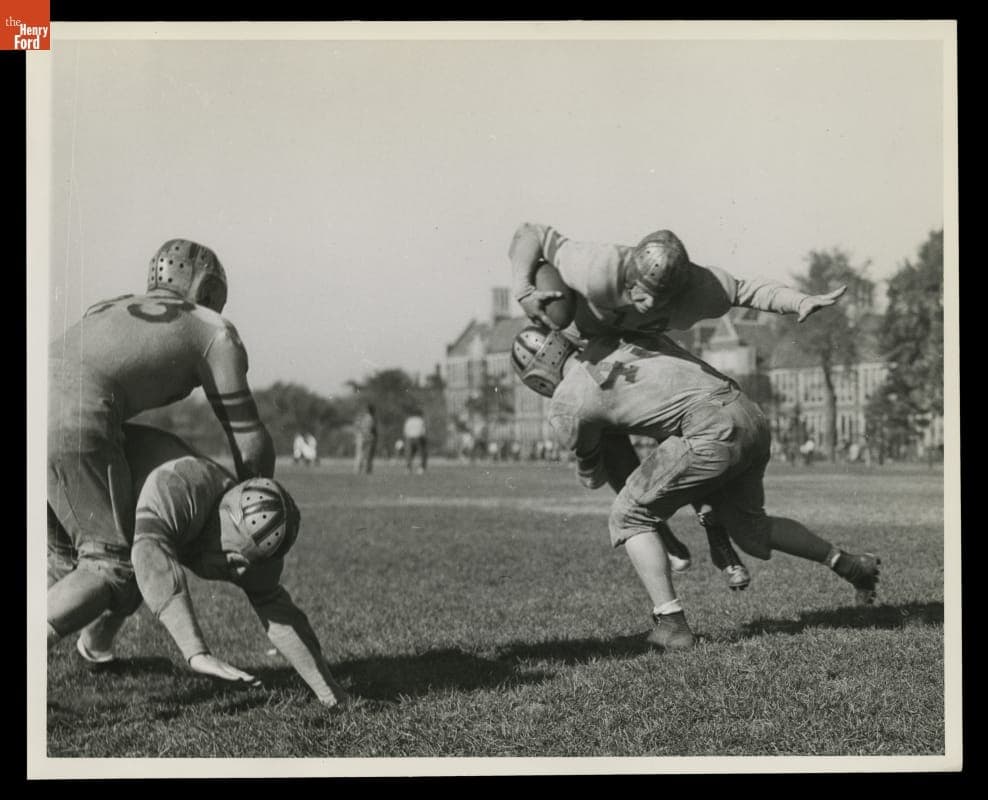 Advertising Photograph for the Detroit Catholic Central versus Boys Town Football Game on October 22, 1944