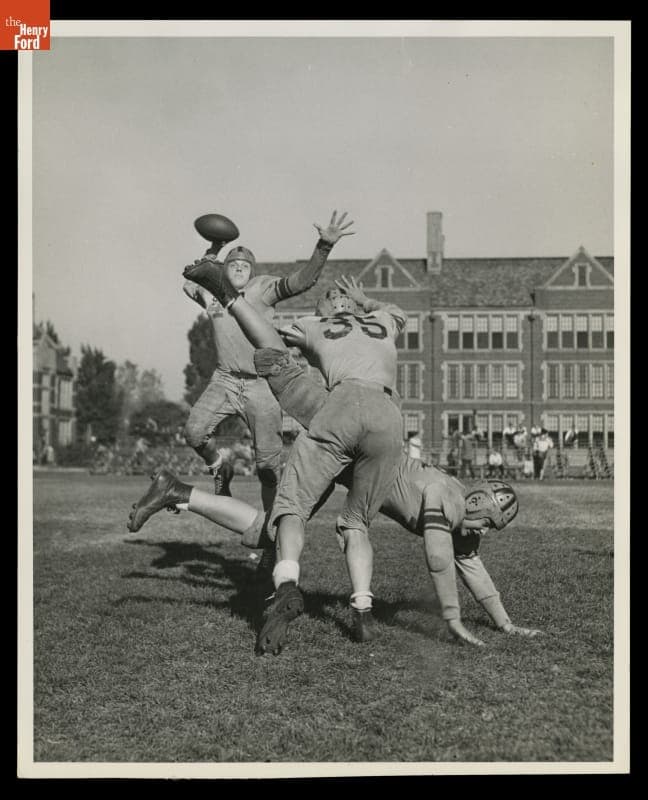 Advertising Photograph for the Detroit Catholic Central versus Boys Town Football Game on October 22, 1944