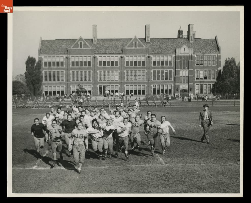 Advertising Photograph for the Detroit Catholic Central versus Boys Town Football Game on October 22, 1944