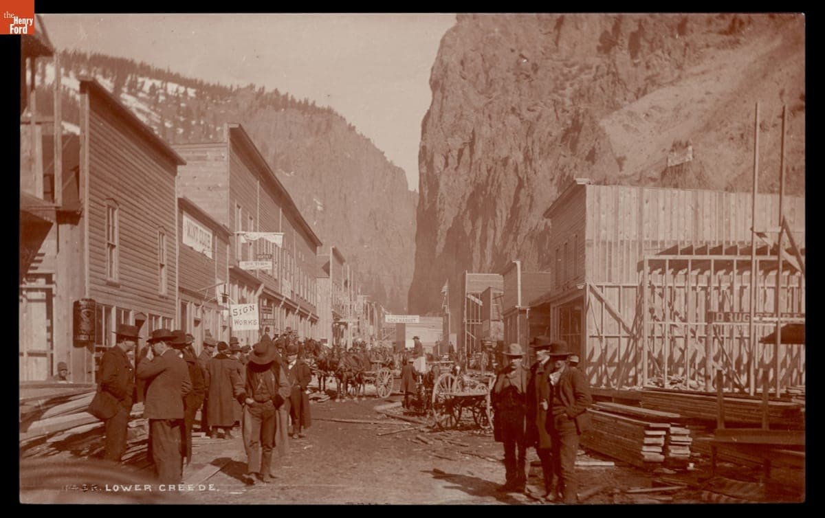 Main Street of Creede, Colorado, 1880-1885