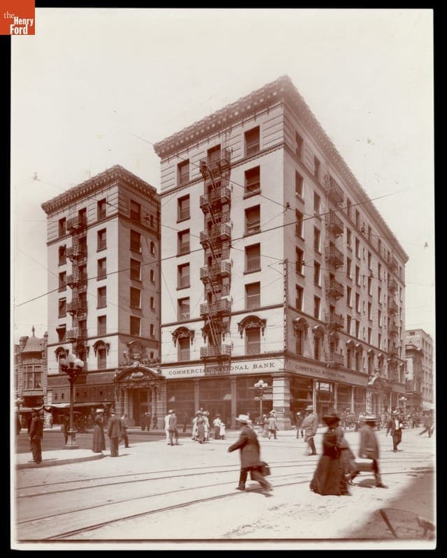 Commercial National Bank, Detroit, Michigan, circa 1905