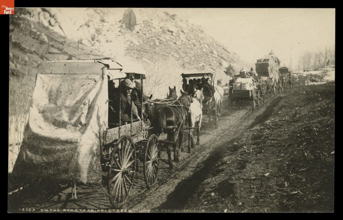 On the Road to Cripple Creek, Colorado, circa 1885
