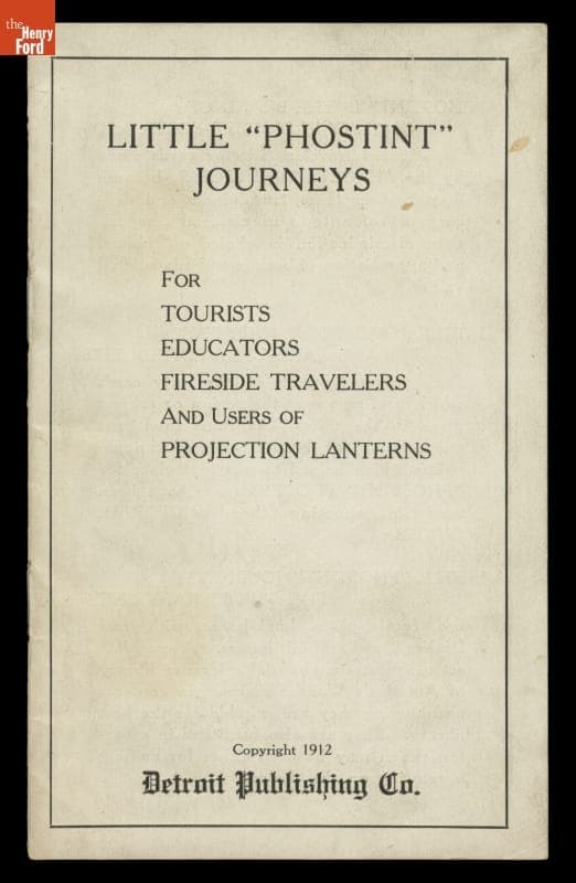 Catalog for Postcard Sets from Detroit Publishing Company, "Little 'Phostint' Journeys," 1912