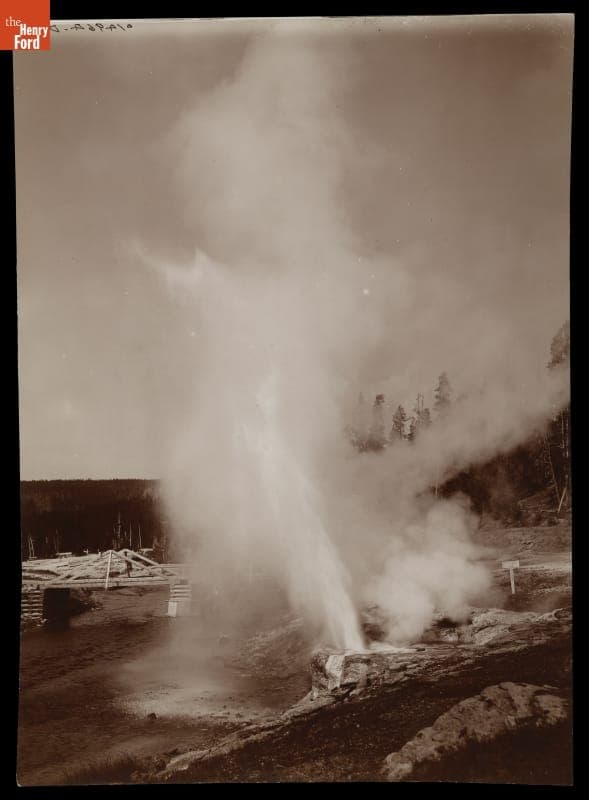Riverside Geyser, Yellowstone National Park, 1908