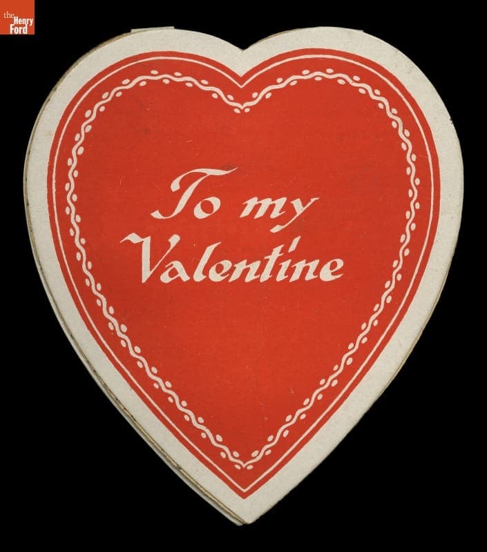 Valentine Card, "To My Valentine," 1922