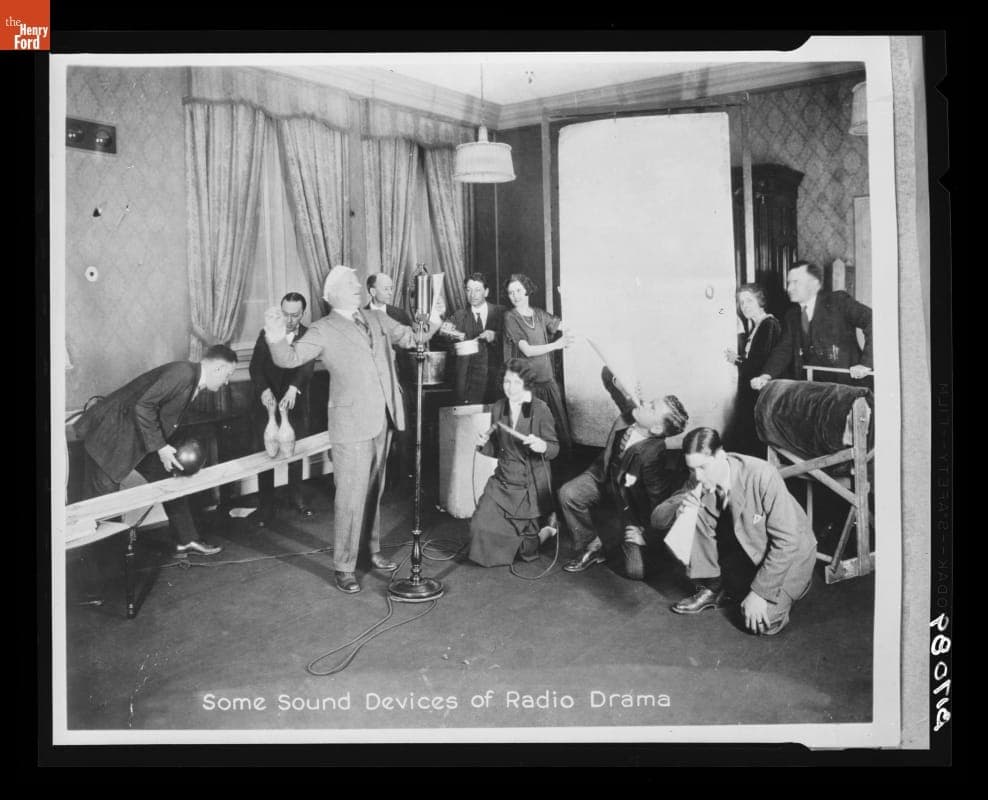 Behind the Scenes of a Radio Drama, 1923