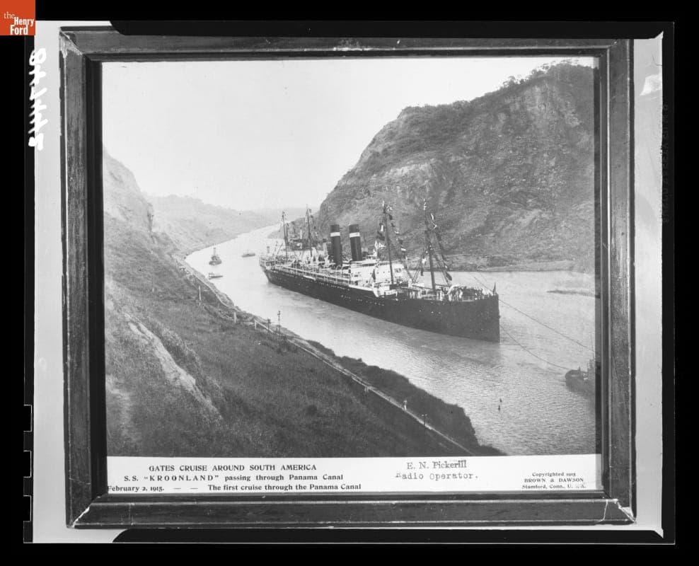 SS Kroonland Through the Panama Canal, February 1915